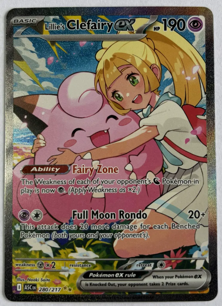 LILLIE'S CLEFAIRY EX (ASC 280)