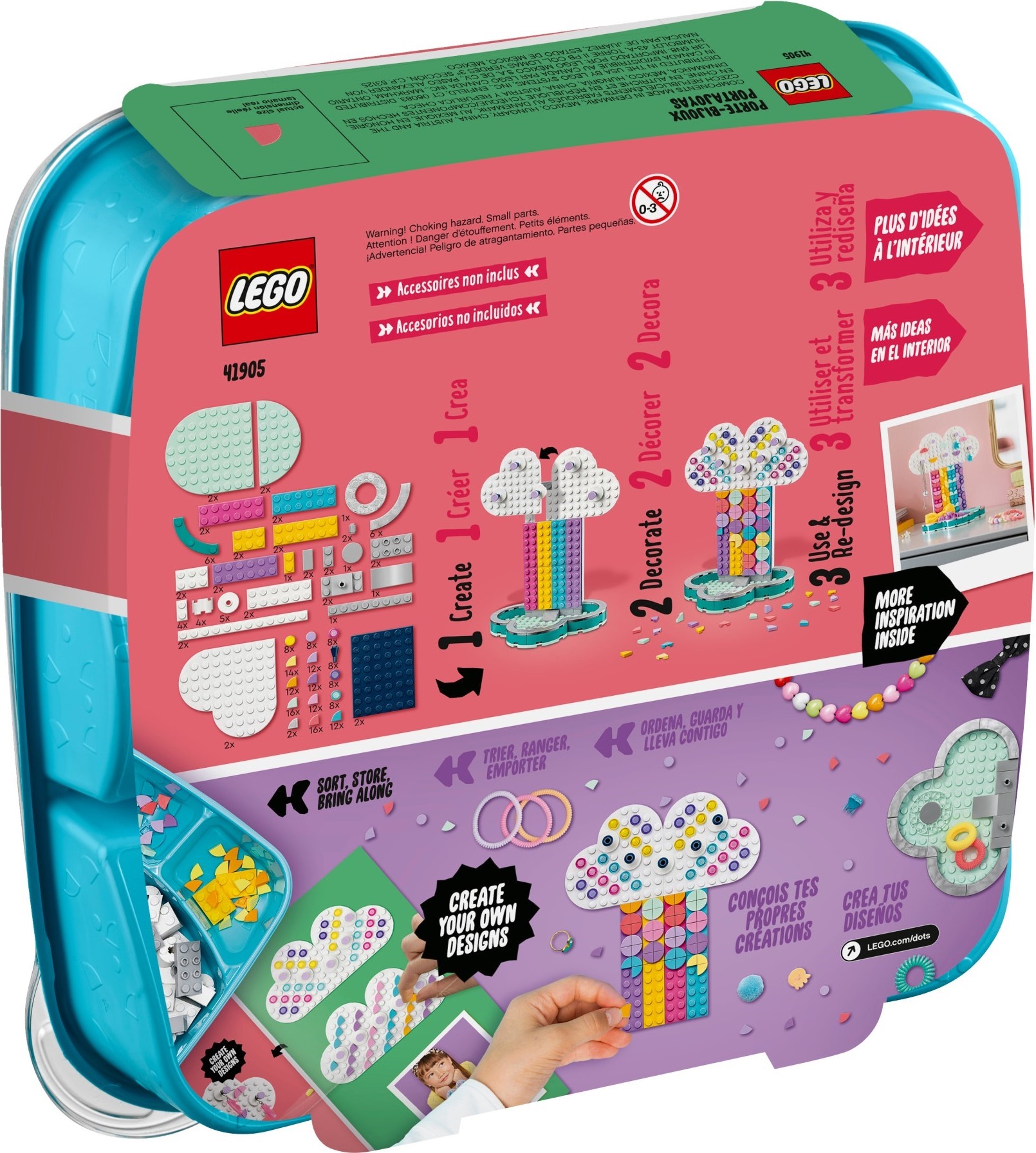 LEGO® DOTS™ 41905 DUHOVÝ STOJAN NA ŠPERKY