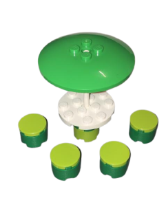 LEGO® KLASIK STŮL SE SLUNEČNÍKEM A STOLIČKAMI