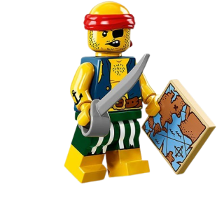 LEGO® MINIFIGURKA 16. SÉRIE (71013) Č. 9 - PIRÁT