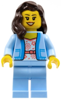 LEGO® CITY FIGURKA MAMINKA - BRIGHT LIGHT BLUE JACKET