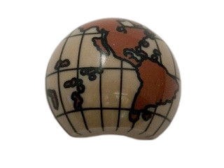 LEGO® POLOVINA GLOBUSU - REDDISH BROWN