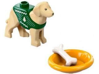 LEGO® CITY PES PEJSEK LABRADOR S MISKOU A KOSTÍ