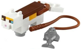 LEGO® MINECRAFT KOČKA KOČIČKA S PRUTEM A RYBOU