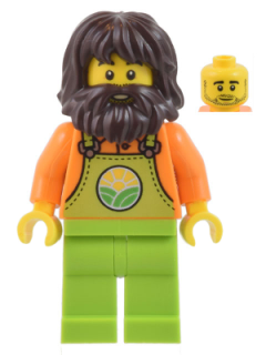 LEGO® CITY FIGURKA FARMÁŘ - SHAGGY HAIR